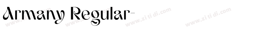 Armany Regular字体转换